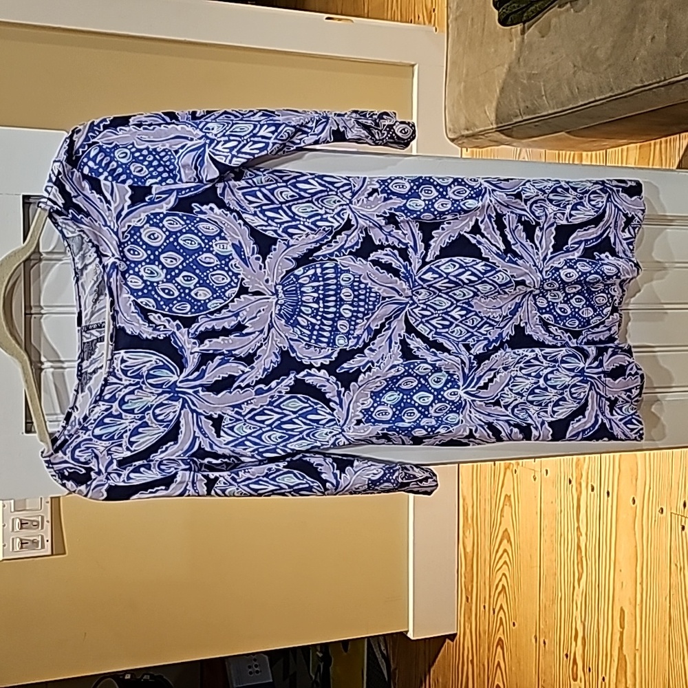 Lilly Pulitzer cotton 3/4 sleeve dress, looks like new XS